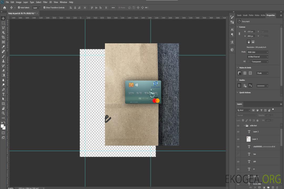 Ouzbékistan KDB Bank mastercard photolook recto template Ouzbékistan KDB Bank mastercard photolook recto template